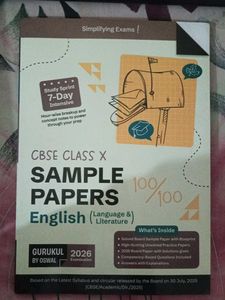 CBSE Class 10 English Sample Papers