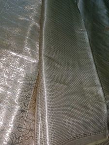 Yellow Floral Saree Material