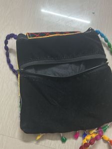 Embroidered Peacock Clutch Bag