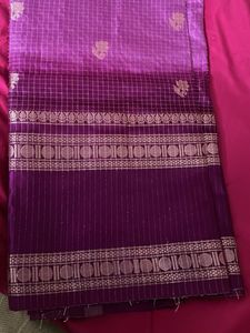 Elegant Purple &amp; Gold Saree