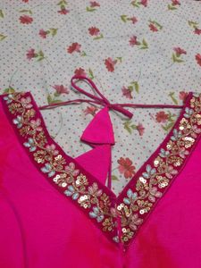 Vibrant Pink Embroidered Blouse