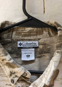 Men's Columbia Duck Print Button-Up Shirt
