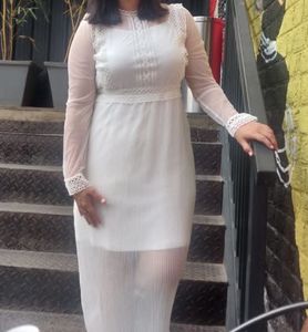 Vero moda Sheer White Dress