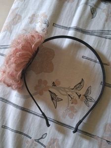 Cute Pink Fuzzy Headband