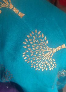 Diwali Special Beautiful Sea Green Ethnic Skirt
