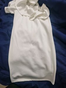 One Shoulder Ruffle Bodycon Mini Dress