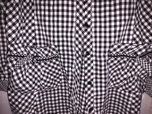 Black &amp; White Gingham Shirt