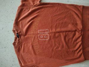 Orange "Portugal 81" Sweatshirt &amp; Black Jeans