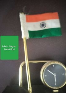 Indian Flag &amp; Clock Desk Decor