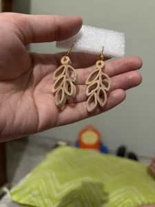 Quilled Leaf Design Earrings