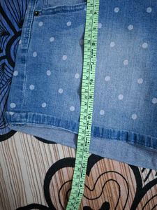 Cotton On Polka Dot Denim Shorts