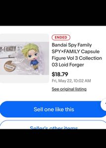 spy family anime loid and yor gacha toy importe