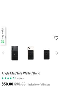 daily objects mag safe wallet with stand feature