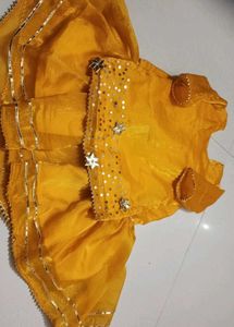 Cute Yellow Kids Ethnic Set