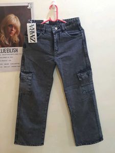 SALE❤️‍🔥BLACK Cargo Jeans - Grey Wash