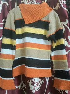 Knit Sweater Top Stylish &amp; Multicolored