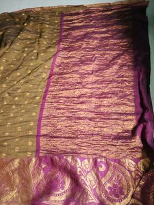 Cotton Blend  Pattu Saree