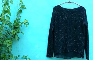 Sparkly Black Knit top
