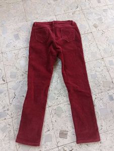 Burgundy Corduroy Pants
