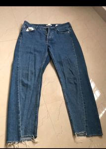 H&M High Raise Wide Leg Jeans For Women