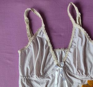 Vintage Polka Dot Nightgown