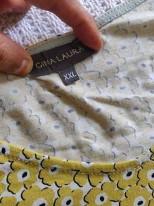Yellow Floral Print Long Sleeve Top