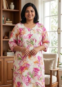 Beautiful Floral Print Kurta