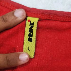 Red "The Fashion" Long Sleeve Top