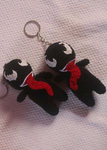 Handmade Venom Keychains - Unique Crocheted Charm