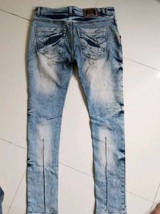 Stylish Acid Wash Denim Jeans