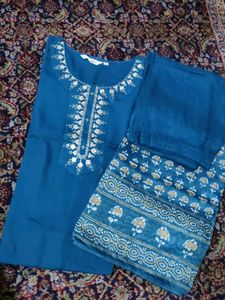 Blue Kurta Set - 40 Bust (L size)