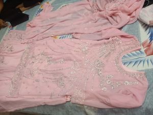 Beautiful Pink Kurta Set with pallazo
