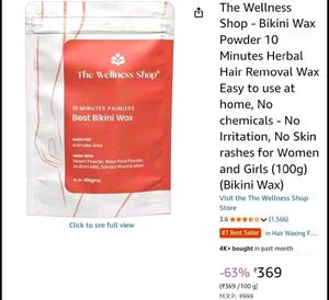 The Wellness Shop Bikini Wax Powder