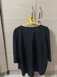 Chic Polka Dot V-Neck Top