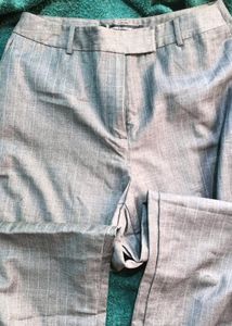 Grey Strip Pants