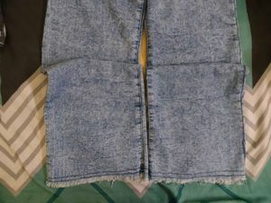 Wash Wide blue Leg Jeans