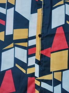 Abstract Print Men's Shirt