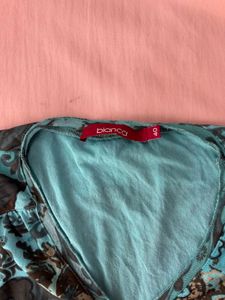 Bohemian y2k Floral Print V-Neck Top