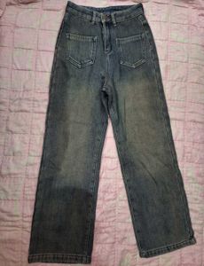 Vintage Wash Denim Jeans