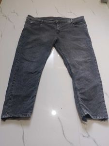 Men's Grey Washed Denim Jeans