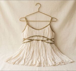Bohemian White Tunic Top