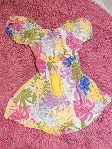 Boho Floral Print Mini Dress