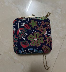Colorful Floral Clutch Bag