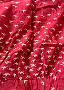 Cute rose Horse Print Cold Shoulder Top
