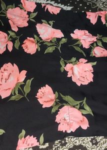 300 Coins Off .. Floral Black Dress