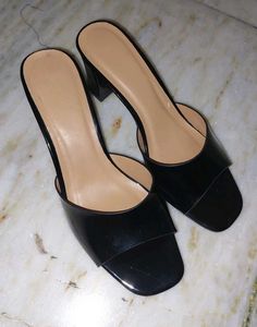 Chic Black Heels (Size 38)