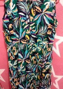 Colorful Floral Print Summer Dress