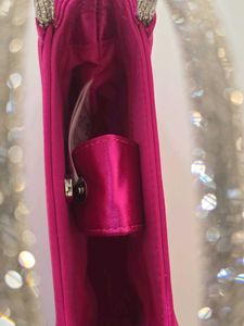 🔻PRICE DROP - H&amp;M Hot Pink Satin Bag