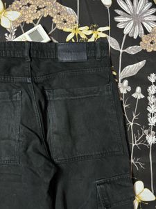 Black Cargo Jeans