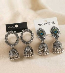 Elegant Silver Jhumka Earrings